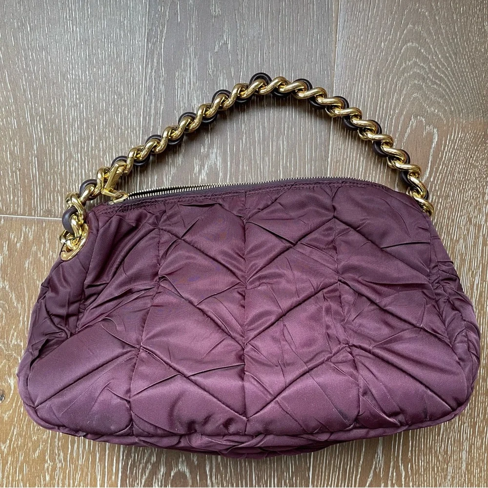 PRADA Eggplant Purple handle bag nylon - Picture 10 of 10